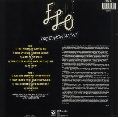 Electric Light Orchestra First Movement vinyl LP album (LP record) UK ELOLPFI348090