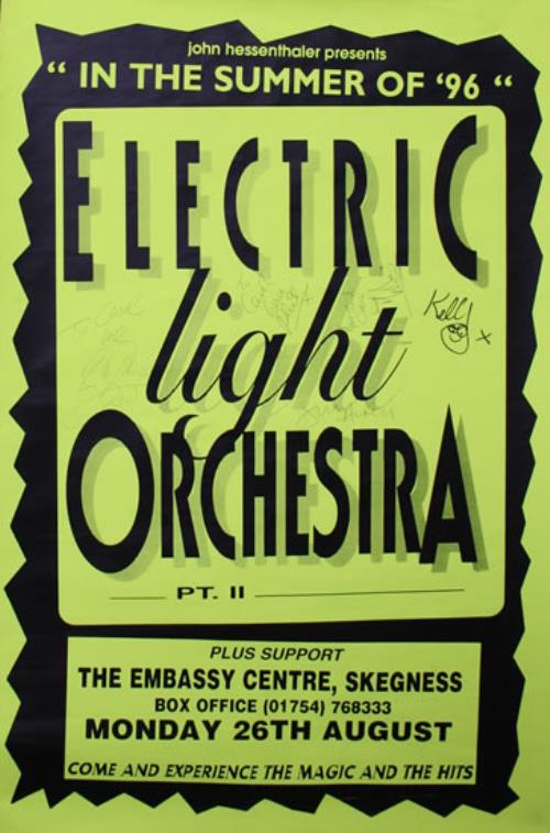Electric Light Orchestra In The Summer Of '96 - Fully Autographed poster UK ELOPOIN579548