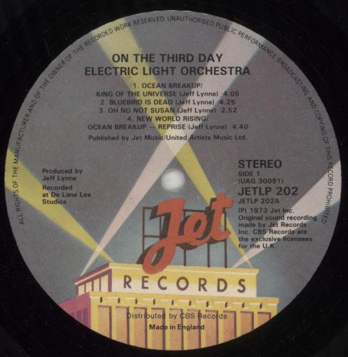 Electric Light Orchestra On The Third Day - Shrink vinyl LP album (LP record) UK ELOLPON889232