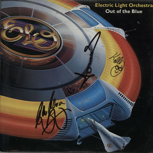 Electric Light Orchestra Out Of The Blue - Autographed 2-LP vinyl record set (Double LP Album) UK ELO2LOU579498