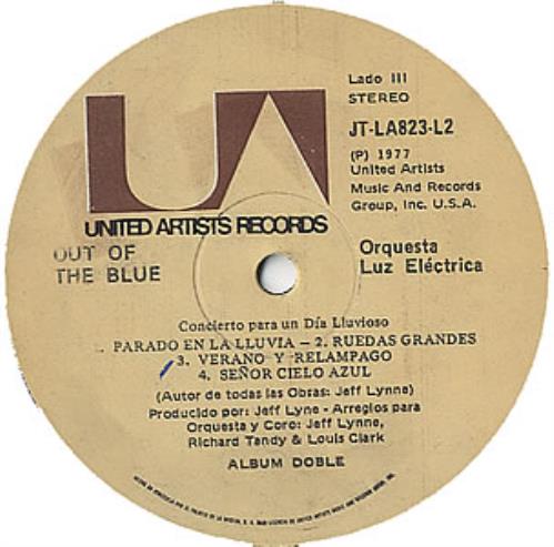 Electric Light Orchestra Out Of The Blue 2-LP vinyl record set (Double LP Album) Venezuelan ELO2LOU358875