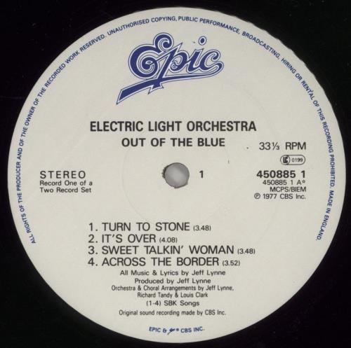 Electric Light Orchestra Out Of The Blue 2-LP vinyl record set (Double LP Album) UK ELO2LOU750816