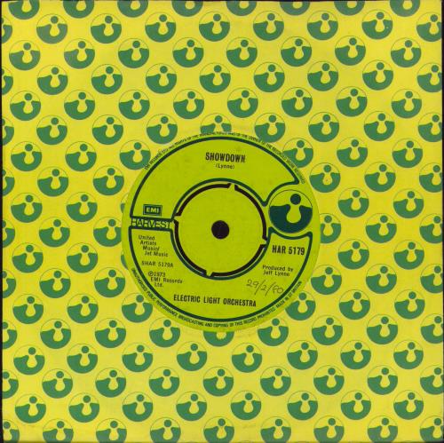 Electric Light Orchestra Showdown - wol 7" vinyl single (7 inch record / 45) UK ELO07SH600540