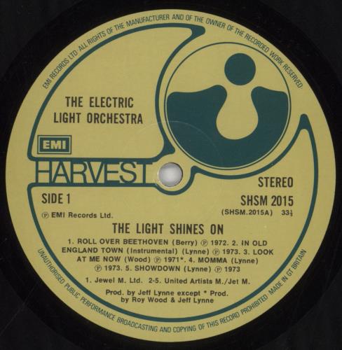 Electric Light Orchestra The Light Shines On - EX vinyl LP album (LP record) UK ELOLPTH245321