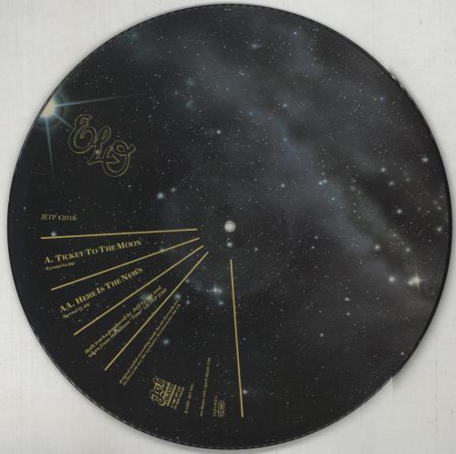 Electric Light Orchestra Ticket To The Moon 12" vinyl picture disc (12 inch picture record) UK ELO2PTI95892