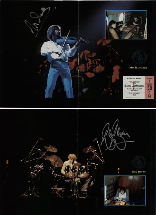 Electric Light Orchestra Tour Programme 1981 - Autographed tour programme UK ELOTRTO579895