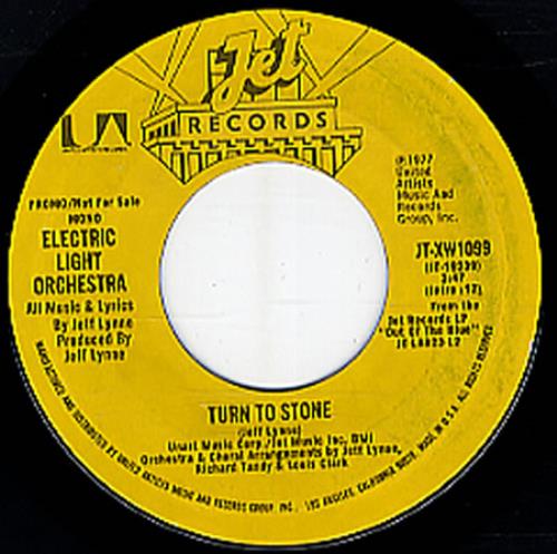 Electric Light Orchestra Turn To Stone 7" vinyl single (7 inch record / 45) US ELO07TU347722