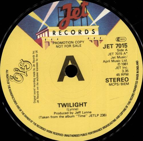 Electric Light Orchestra Twilight - A Label 7" vinyl single (7 inch record / 45) UK ELO07TW174795