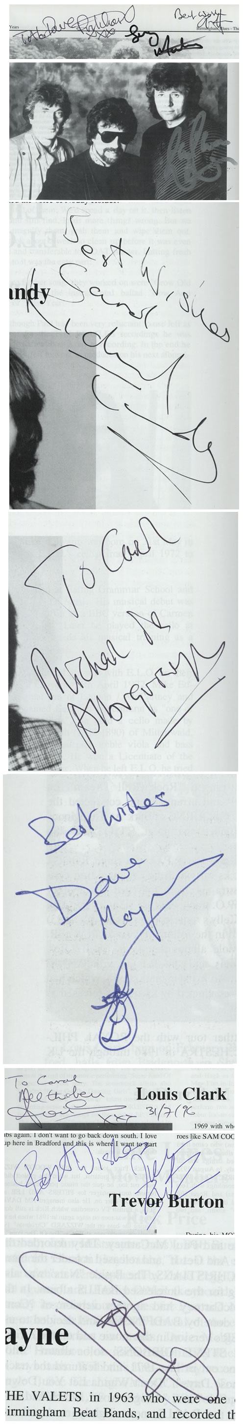 Electric Light Orchestra Unexpected Messages - Autographed book German ELOBKUN579499