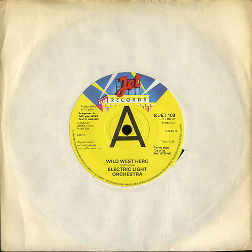 Electric Light Orchestra Wild West Hero 7" vinyl single (7 inch record / 45) UK ELO07WI89666