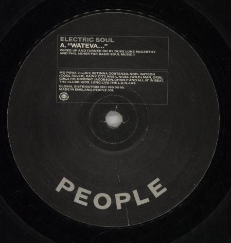 Electric Soul Wateva... 12" vinyl single (12 inch record / Maxi-single) UK 89K12WA868846