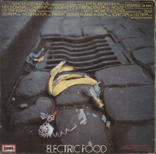 Electric Food Electric Food vinyl LP album (LP record) German 0NPLPEL734582