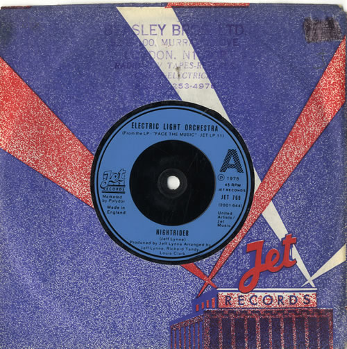 Electric Light Orchestra Nightrider UK 7" vinyl single (7 inch record