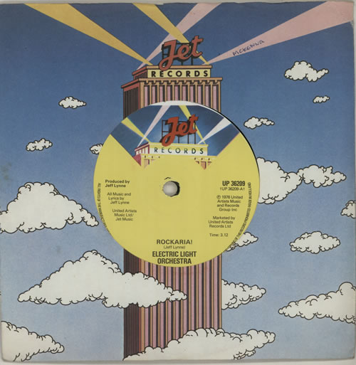 Electric Light Orchestra Rockaria! Solid UK 7" vinyl single (7 inch