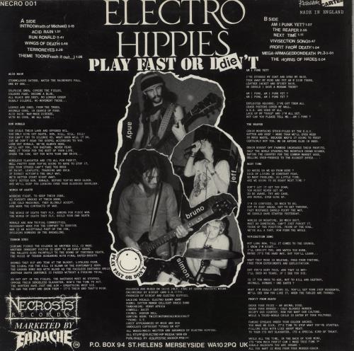Electro Hippies Play Fast Or Die vinyl LP album (LP record) UK H95LPPL645032