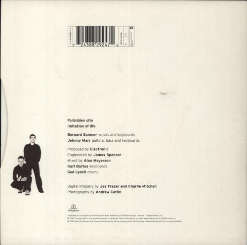 Electronic Forbidden City 7" vinyl single (7 inch record / 45) UK ELE07FO103822