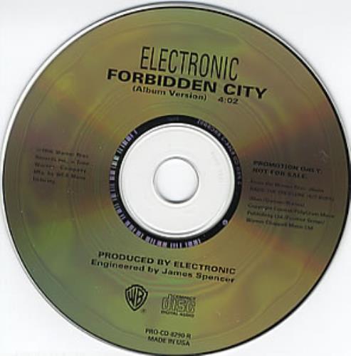 Electronic Forbidden City CD single (CD5 / 5") US ELEC5FO69827