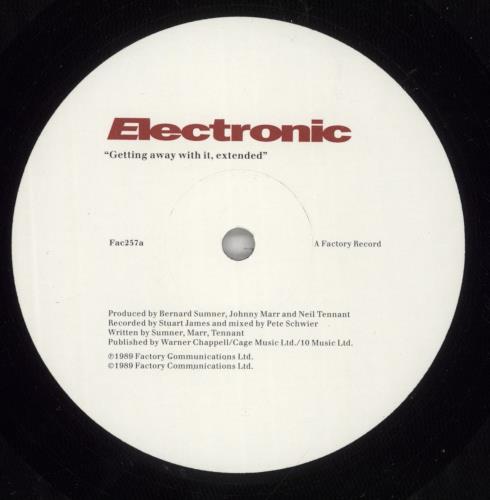 Electronic Getting Away With It 12" vinyl single (12 inch record / Maxi-single) UK ELE12GE04316