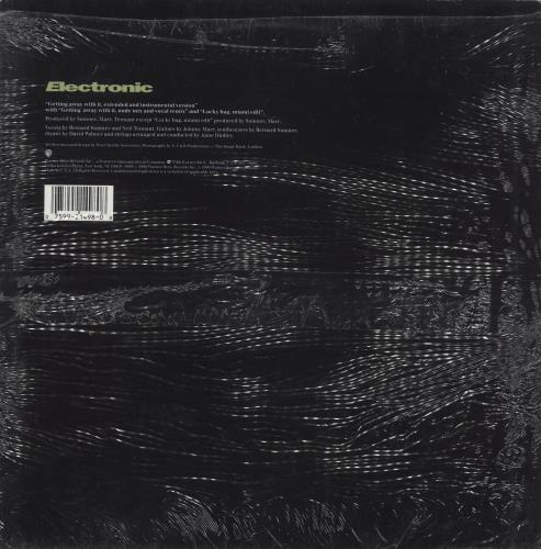 Electronic Getting Away With It 12" vinyl single (12 inch record / Maxi-single) US ELE12GE04317