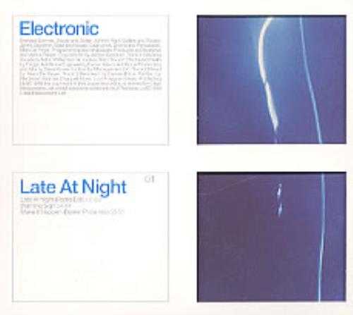 Electronic Late At Night CD single (CD5 / 5") UK ELEC5LA144527