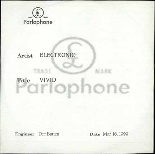 Electronic Vivid CD-R acetate UK ELECRVI500288
