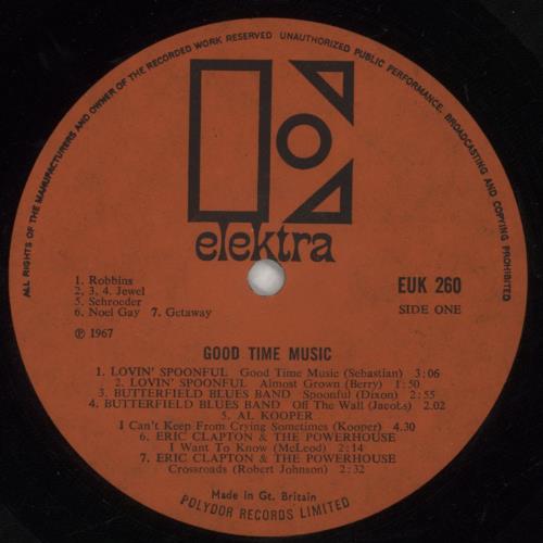 Elektra Good Time Music - EX vinyl LP album (LP record) UK EOXLPGO726564