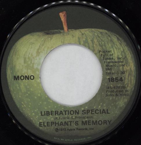 Elephant's Memory Liberation Special 7" vinyl single (7 inch record / 45) US EPM07LI752035