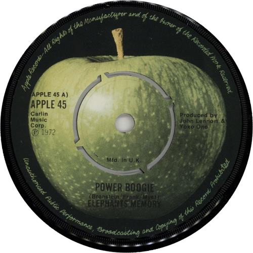 Elephant's Memory Power Boogie - 4-prong 7" vinyl single (7 inch record / 45) UK EPM07PO646570