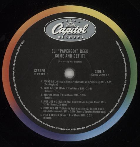Eli Paperboy Reed Come And Get It vinyl LP album (LP record) UK ENJLPCO881698