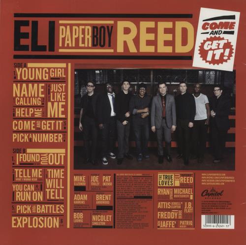 Eli Paperboy Reed Come And Get It vinyl LP album (LP record) UK ENJLPCO881698