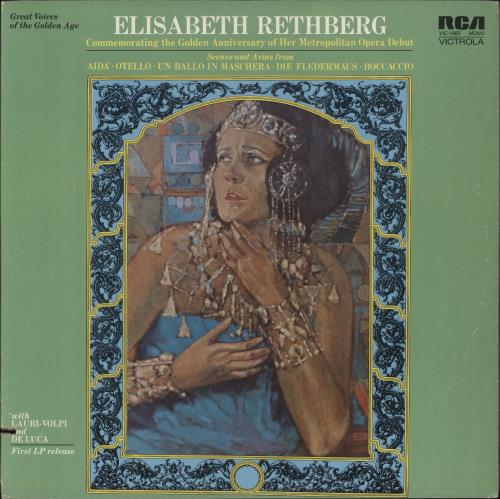 Elisabeth Rethberg Scenes And Arias vinyl LP album (LP record) US 8N1LPSC857779