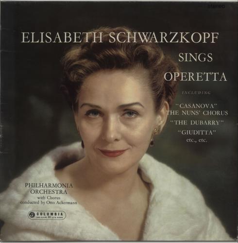 Elisabeth Schwarzkopf Sings Operetta - 2nd vinyl LP album (LP record) UK EOMLPSI656475