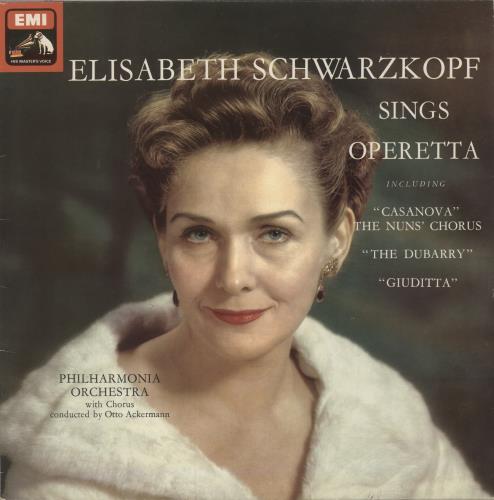 Elisabeth Schwarzkopf Sings Operetta vinyl LP album (LP record) UK EOMLPSI533263