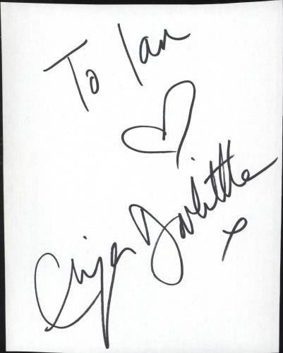 Eliza Doolittle Autograph memorabilia UK EO7MMAU732396