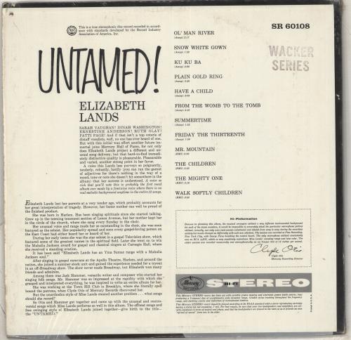 Elizabeth Lands Untamed vinyl LP album (LP record) US Y8ILPUN711488