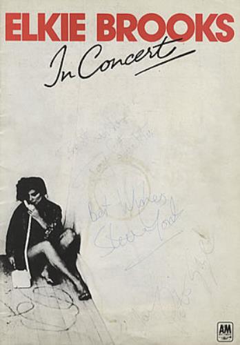 Elkie Brooks In Concert - Fully Autographed! tour programme UK EKBTRIN335375