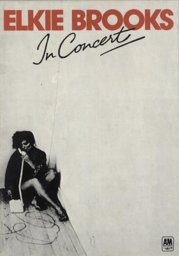 Elkie Brooks In Concert tour programme UK EKBTRIN870321
