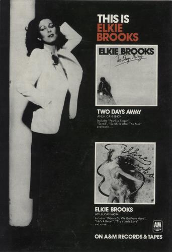 Elkie Brooks In Concert tour programme UK EKBTRIN870321