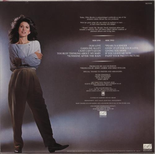 Elkie Brooks Pearls vinyl LP album (LP record) Canadian EKBLPPE879975