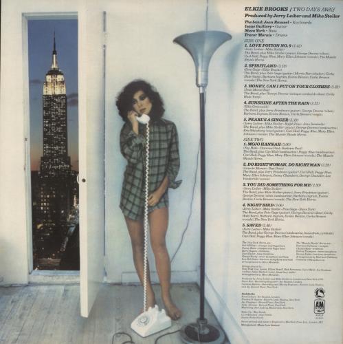 Elkie Brooks Two Days Away vinyl LP album (LP record) UK EKBLPTW893215