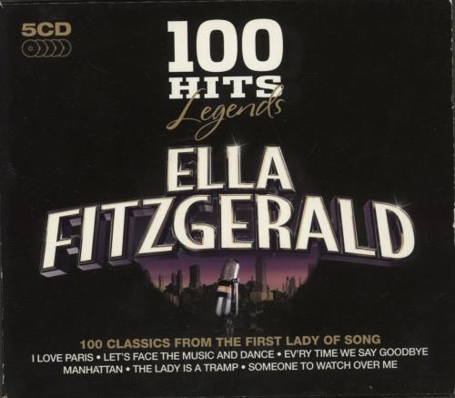 Ella Fitzgerald 100 Hits Legends 5-CD album set UK EFZ5CHI869946
