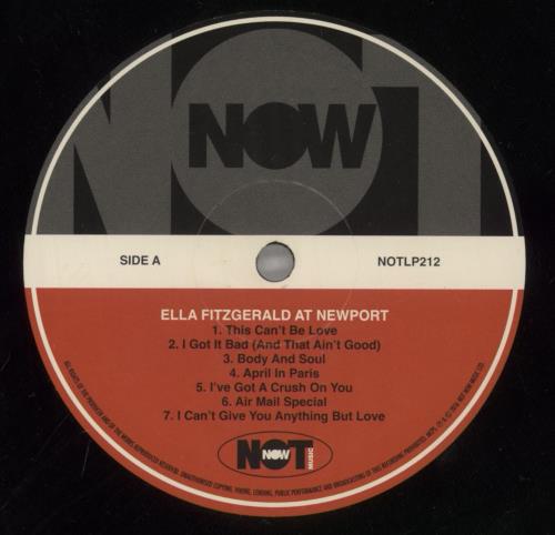 Ella Fitzgerald At Newport vinyl LP album (LP record) Japanese EFZLPAT863491