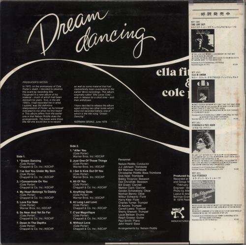 Ella Fitzgerald Dream Dancing - White label + Obi vinyl LP album (LP record) Japanese EFZLPDR872557