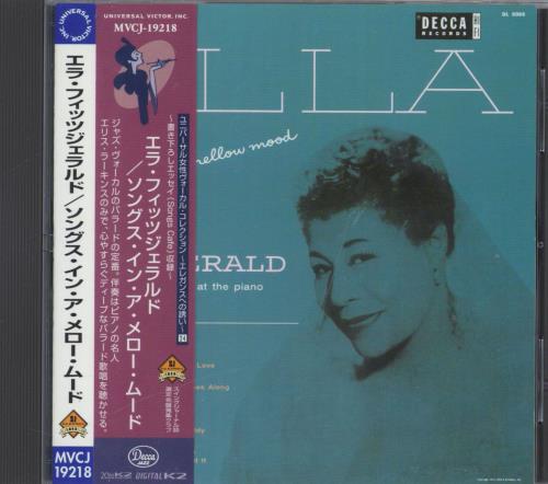 Ella Fitzgerald Ella - Songs In A Mellow Mood CD album (CDLP) Japanese EFZCDEL830393
