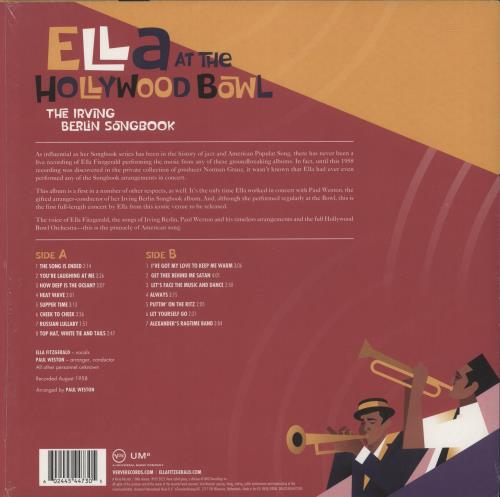 Ella Fitzgerald Ella at the Hollywood Bowl: The Irving Berlin Songbook - Opened shrink vinyl LP album (LP record) US EFZLPEL875931