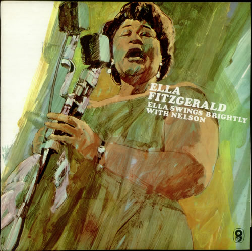 Ella Fitzgerald Ella Swings Brightly With Nelson vinyl LP album (LP record) UK EFZLPEL543504