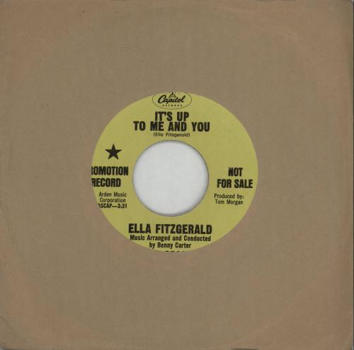 Ella Fitzgerald It's Up To Me And You 7" vinyl single (7 inch record / 45) US EFZ07IT674014