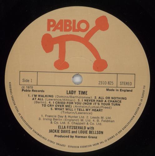 Ella Fitzgerald Lady Time vinyl LP album (LP record) UK EFZLPLA864087