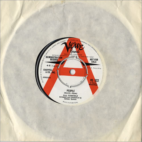 Ella Fitzgerald People - A Label 7" vinyl single (7 inch record / 45) UK EFZ07PE481151