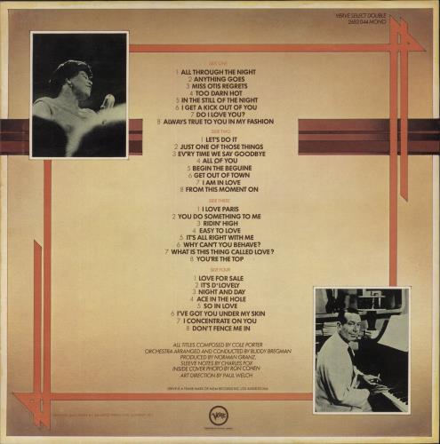 Ella Fitzgerald Sings The Cole Porter Songbook 2-LP vinyl record set (Double LP Album) UK EFZ2LSI363563